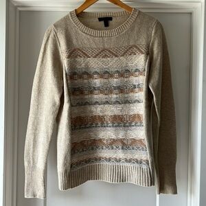 J. Crew 100% Wool Oatmeal Sweater